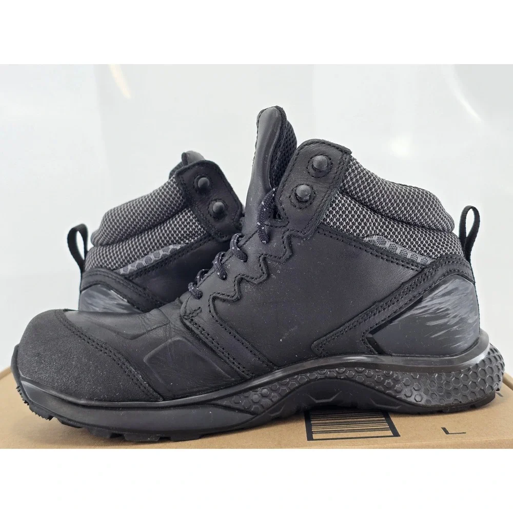 Timberland PRO Reaxion Composite Toe Work Boots Mens 9W Black Waterproof -Good